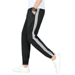 Summer Strip Black Trouser for Man and Women Gym